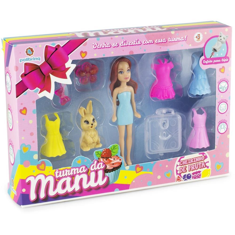 BONECA TURMA DA MANU C/ACESSORIOS (S) POLIBRINQ UNIDADE