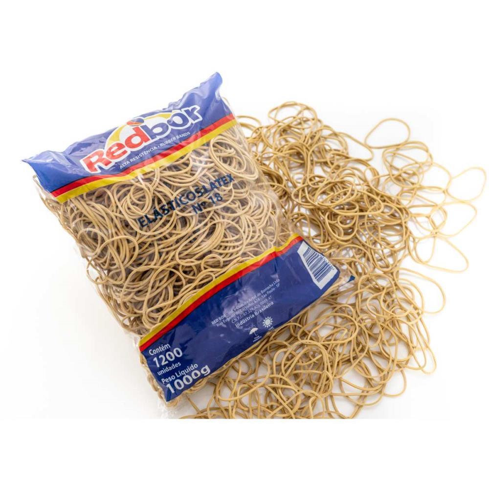 ELASTICO LATEX 1KG N.18 RED BOR UNIDADE