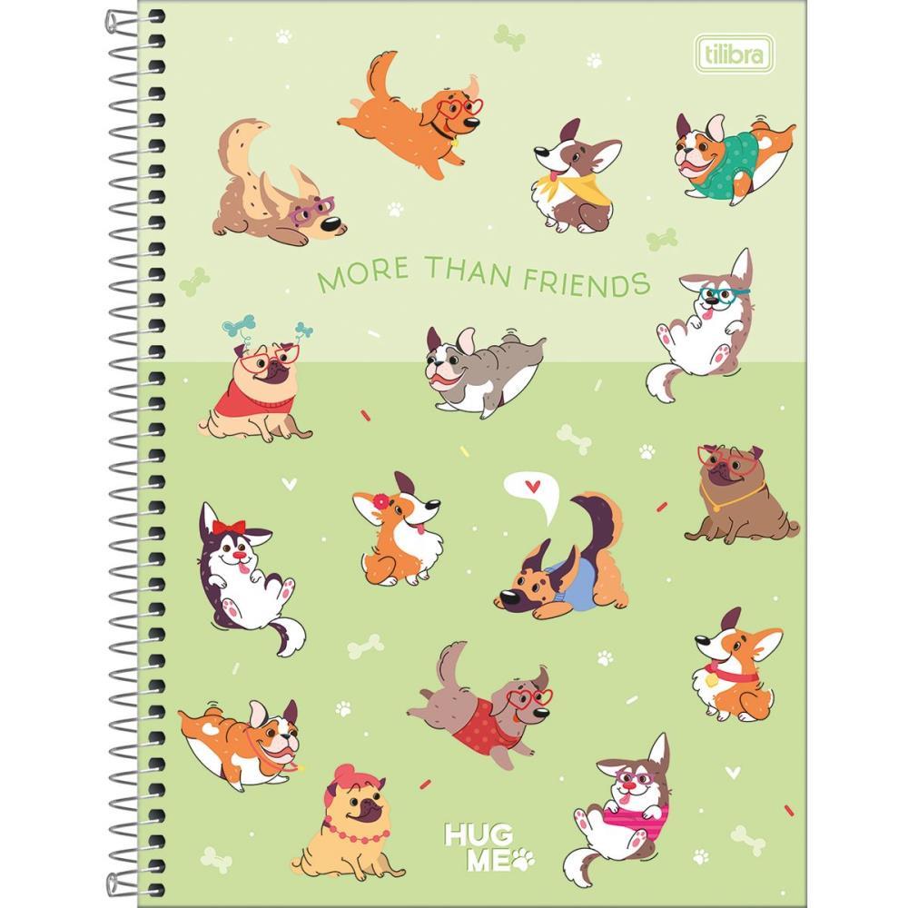 CADERNO 10X1 CAPA DURA HUG ME 160FLS. TILIBRA PCT.C/04