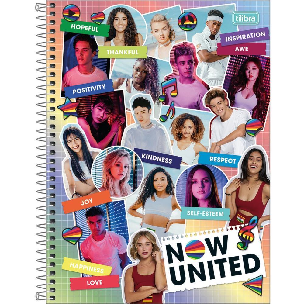 CADERNO 10X1 CAPA DURA NOW UNITED 160FLS. TILIBRA PCT.C/04