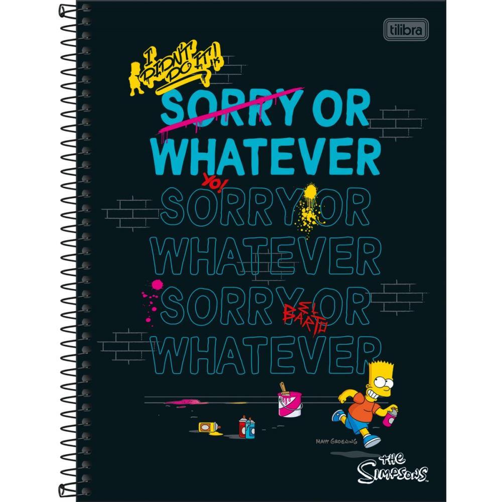 CADERNO 10X1 CAPA DURA THE SIMPSONS 160FLS. TILIBRA PCT.C/04