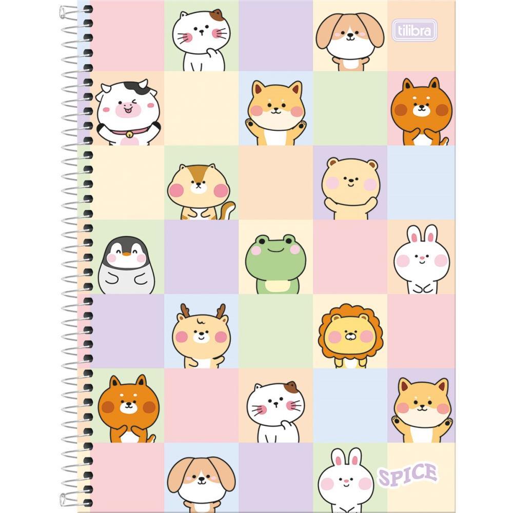 CADERNO 12X1 CAPA DURA SPICE FEMININO 192 FOLHAS TILIBRA PCT.C/04