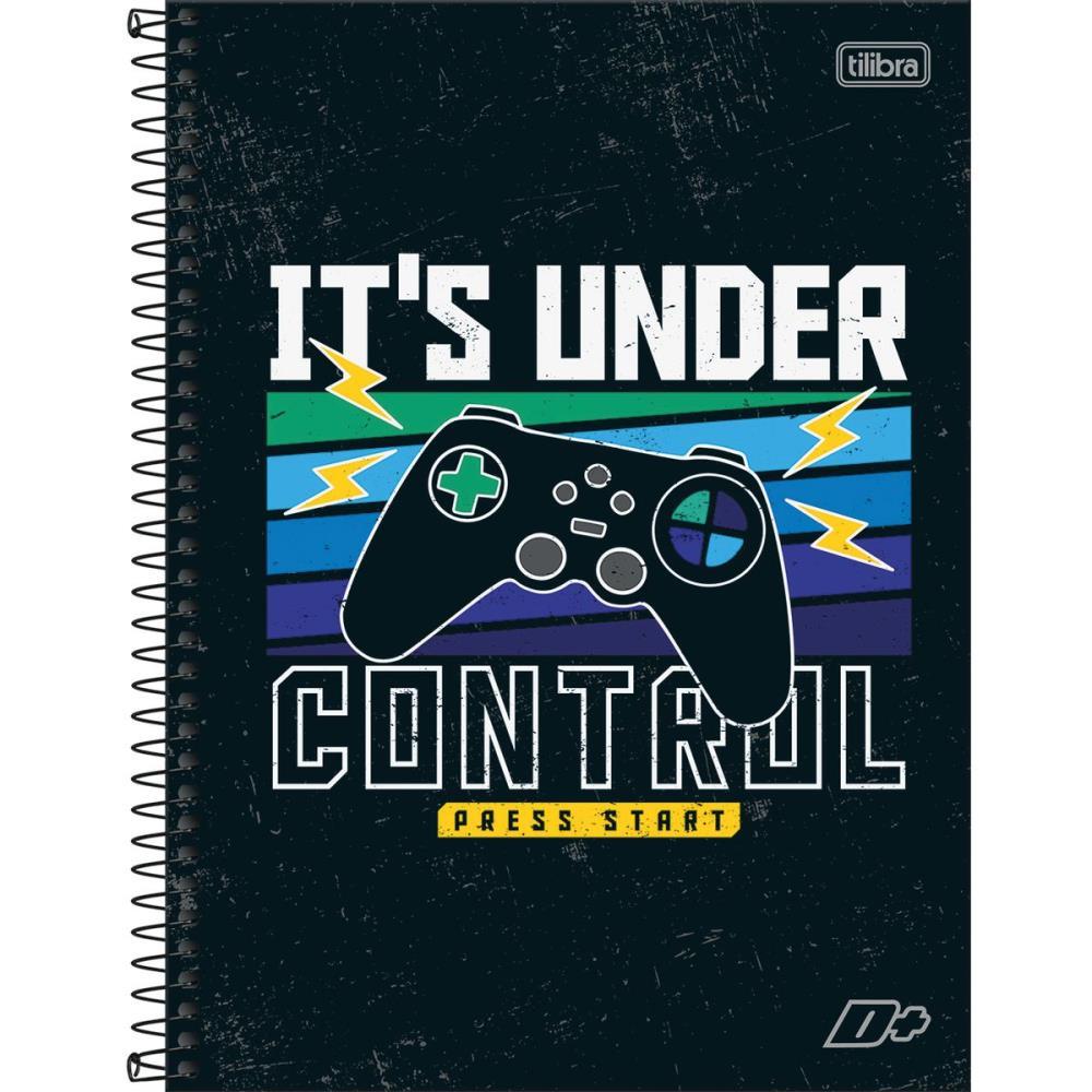 CADERNO 16X1 CAPA DURA D+ MASCULINO 320 FOLHAS TILIBRA PCT.C/02