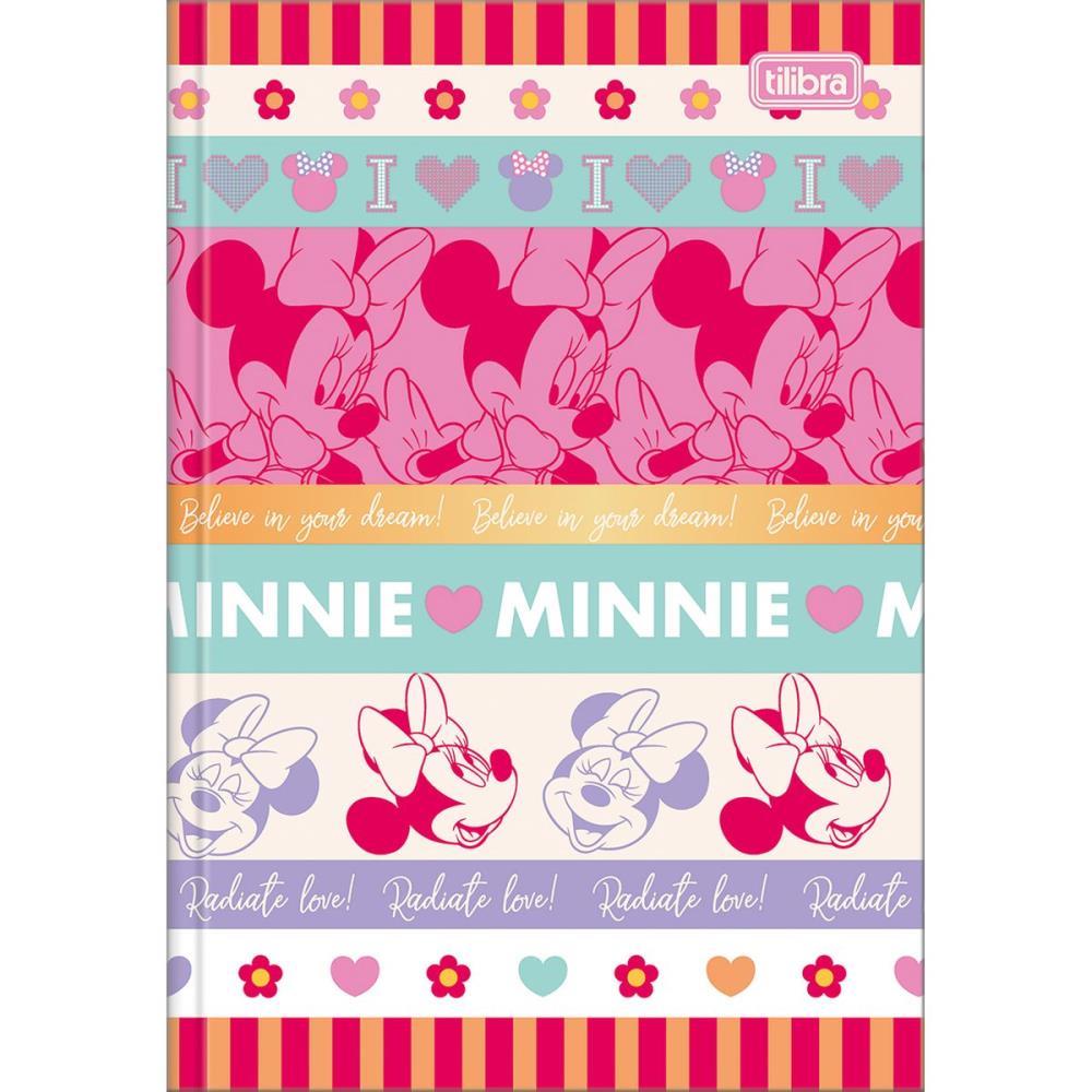 CADERNO BROCHURA 1/4 CAPA DURA MINNIE 80FLS. TILIBRA PCT.C/05