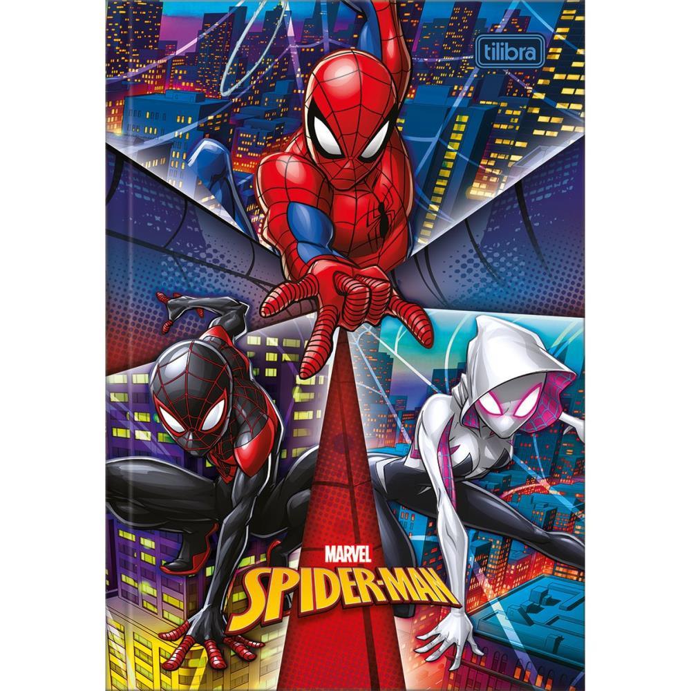CADERNO BROCHURA 1/4 CAPA DURA SPIDER-MAN 80FLS. TILIBRA PCT.C/05
