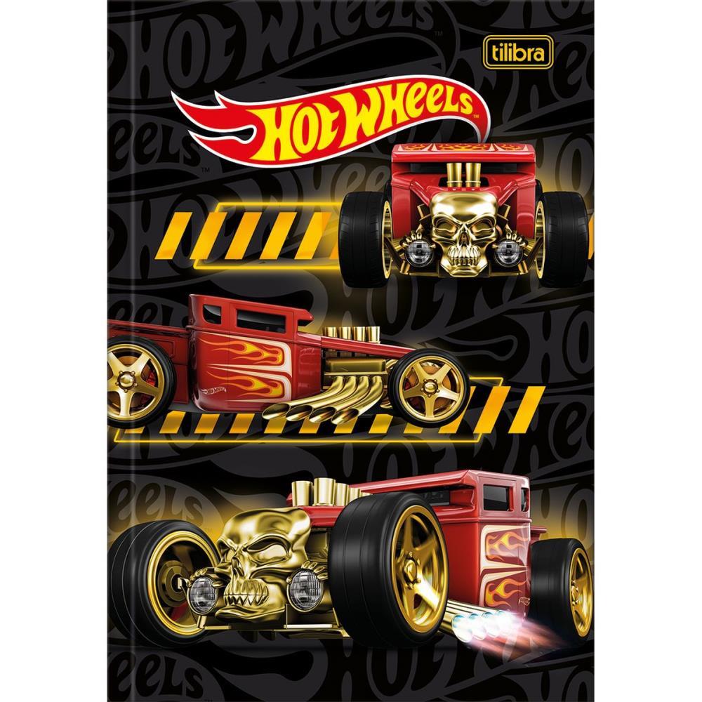 CADERNO BROCHURA 1/4 CAPA DURA HOT WHEELS 80FLS. TILIBRA PCT.C/05