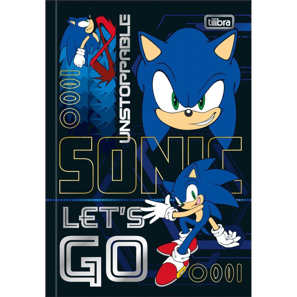 CADERNO BROCHURA 1/4 CAPA DURA SONIC 80FLS. TILIBRA PCT.C/05