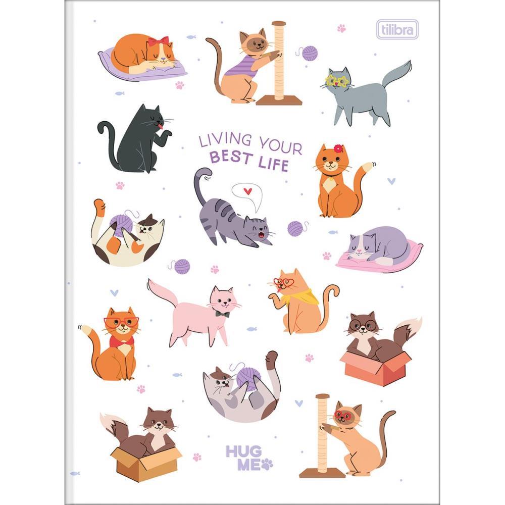 CADERNO BROCHURAO CAPA DURA HUG ME 80FLS. TILIBRA PCT.C/05