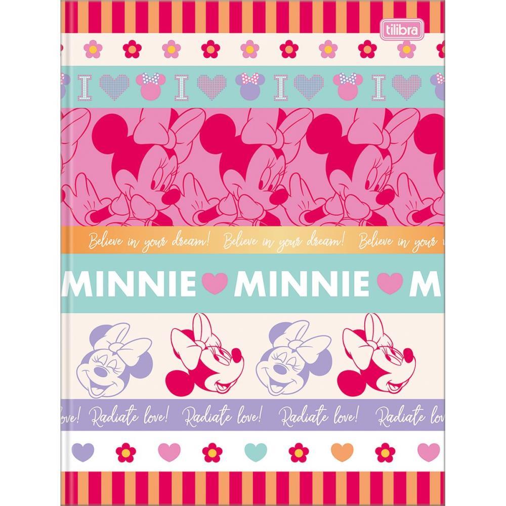 CADERNO BROCHURAO CAPA DURA MINNIE 80FLS. TILIBRA PCT.C/05