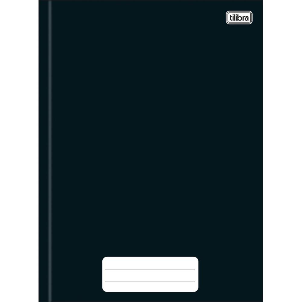 CADERNO BROCHURAO CAPA DURA PEPPER 80 FOLHAS PRETO TILIBRA PCT.C/05