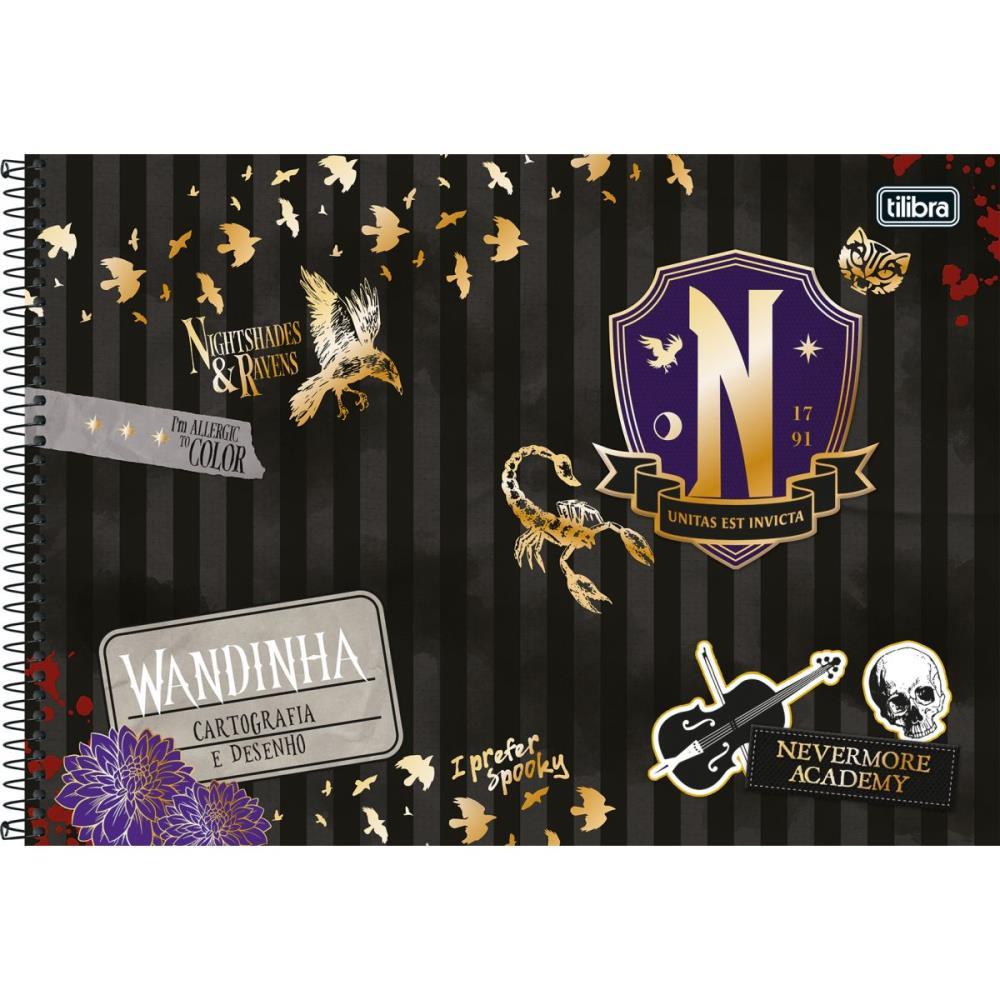 CADERNO DESENHO UNIV CAPA DURA WANDINHA 80FLS. TILIBRA PCT.C/04