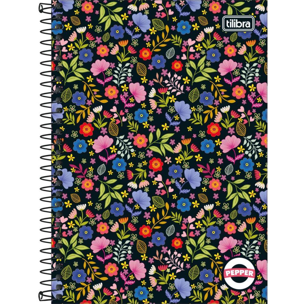 CADERNO ESPIRAL 1/4 CAPA DURA PEPPER 80FLS. TILIBRA PCT.C/04