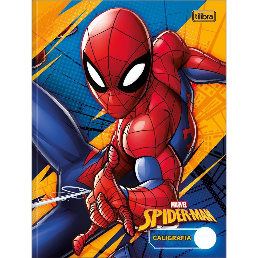 CADERNO CALIGRAFIA CAPA DURA SPIDER-MAN 40FL VERT. BROC TILIBRA PCT.C/05