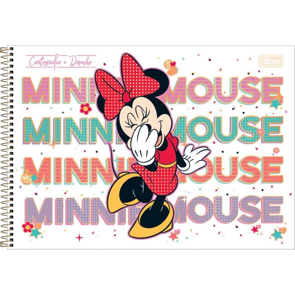 CADERNO DESENHO UNIV CAPA DURA MINNIE 80FLS. TILIBRA PCT.C/04