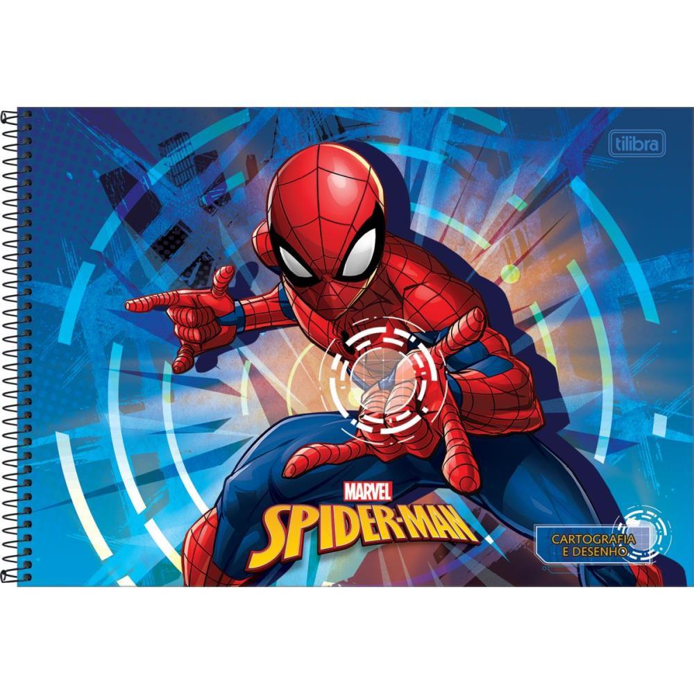 CADERNO DESENHO UNIV CAPA DURA SPIDER-MAN 80FLS. TILIBRA PCT.C/04