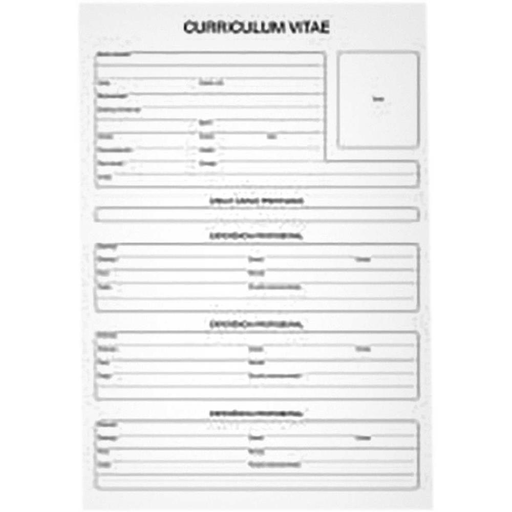IMPRESSO ADMINISTRATIVO CURRICULUM 50 FOLHAS UNICA TILIBRA PCT.C/05