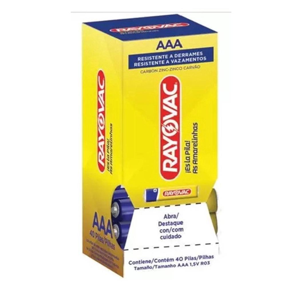 PILHA RAYOVAC PALITO AAA COM 40