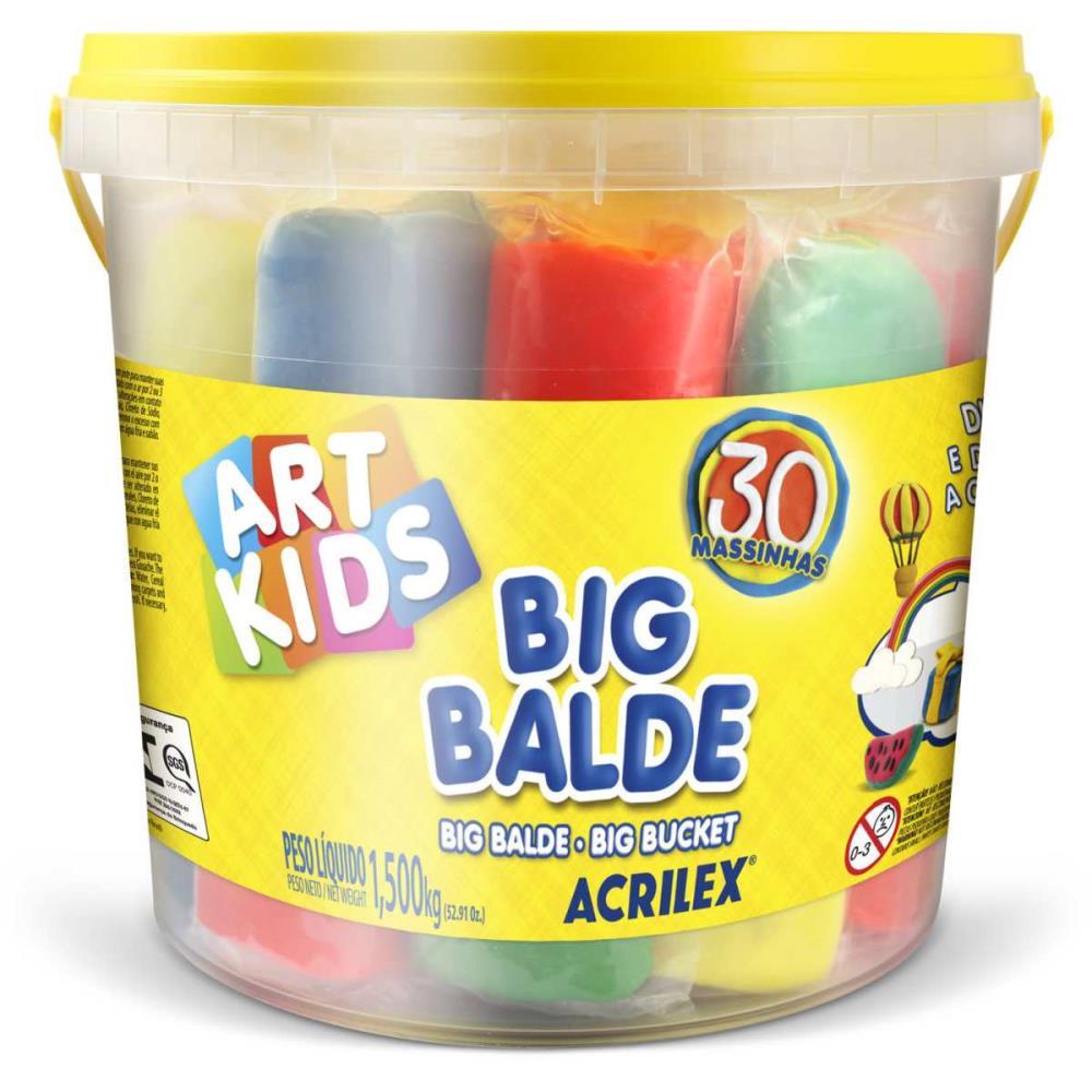 MASSA PARA MODELAR CRIATIVA ART KIDS BIG BALDE 30 UN 1,5KG ACRILEX UNIDADE