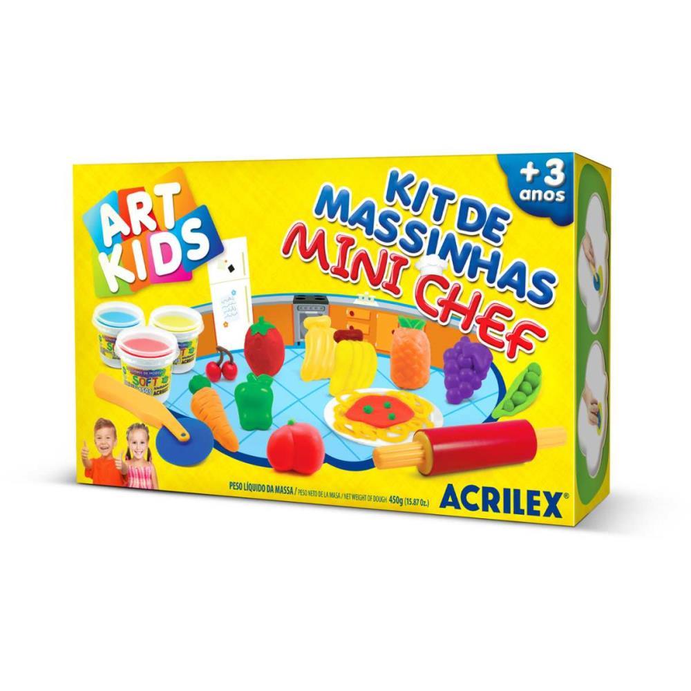 MASSA PARA MODELAR CRIATIVA ART KIDS MINI CHEF ACRILEX UNIDADE