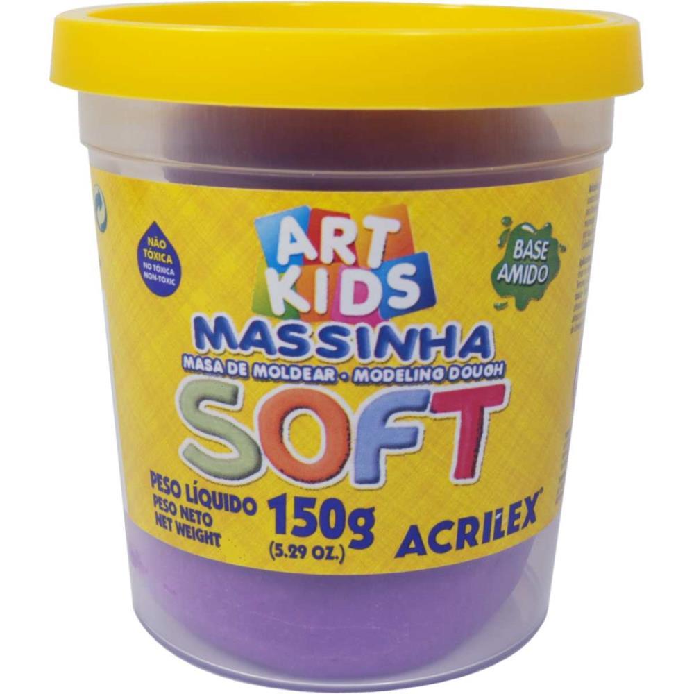 MASSA PARA MODELAR SOFT 150G.VIOLETA BS AMIDO ACRILEX POTE
