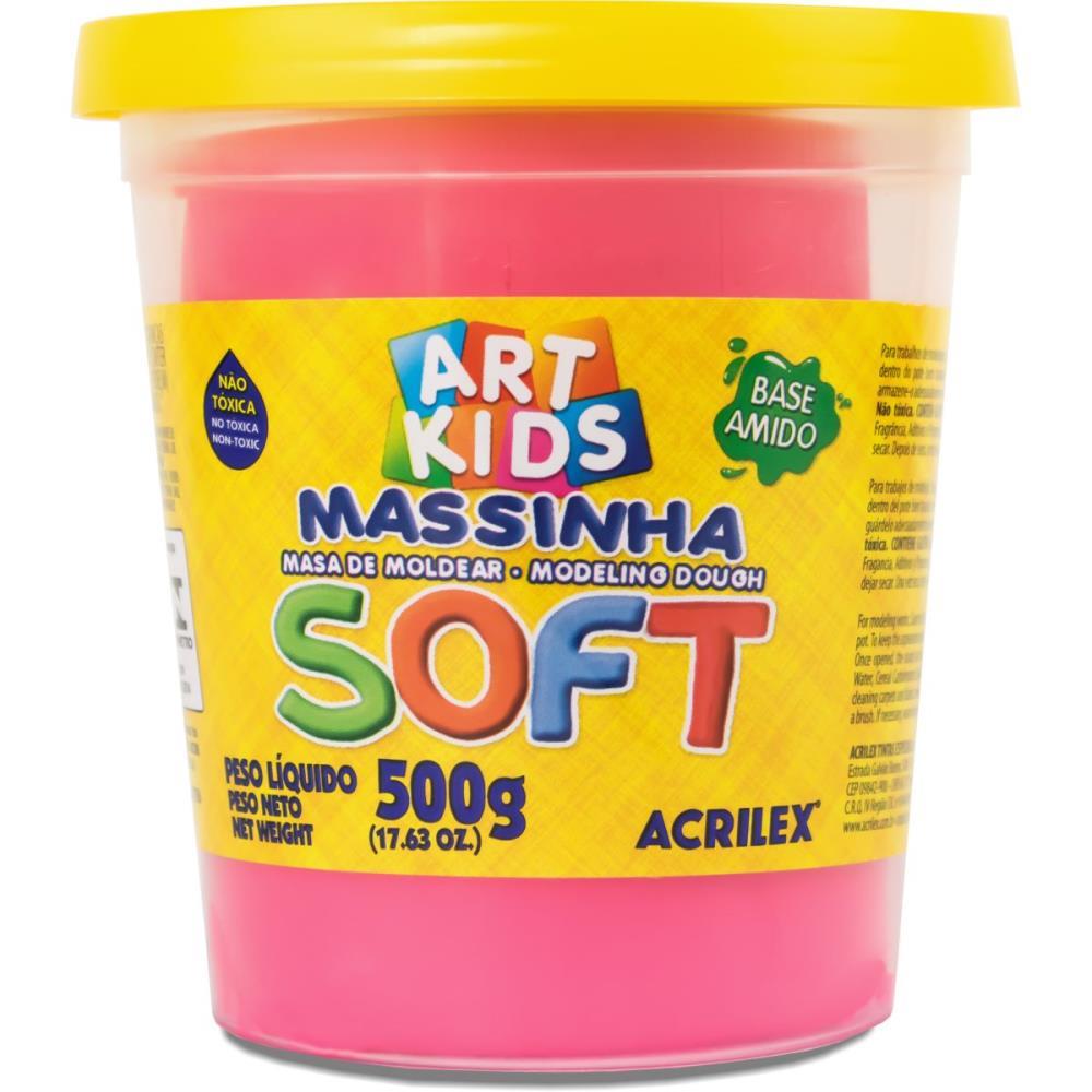 MASSA PARA MODELAR SOFT 500G.MARAVILHA BS.AMIDO ACRILEX POTE