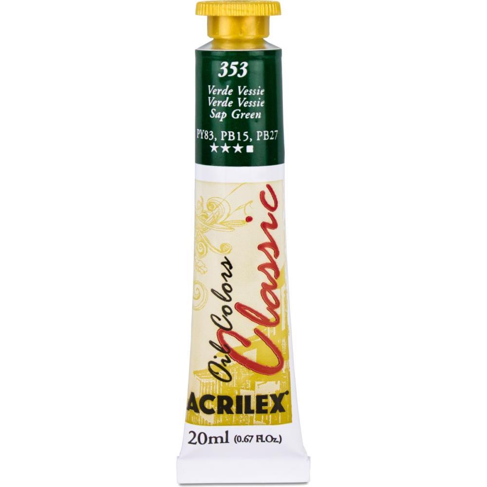 TINTA A OLEO OIL COLORS 20ML VERDE VESSIE ACRILEX CX.C/06