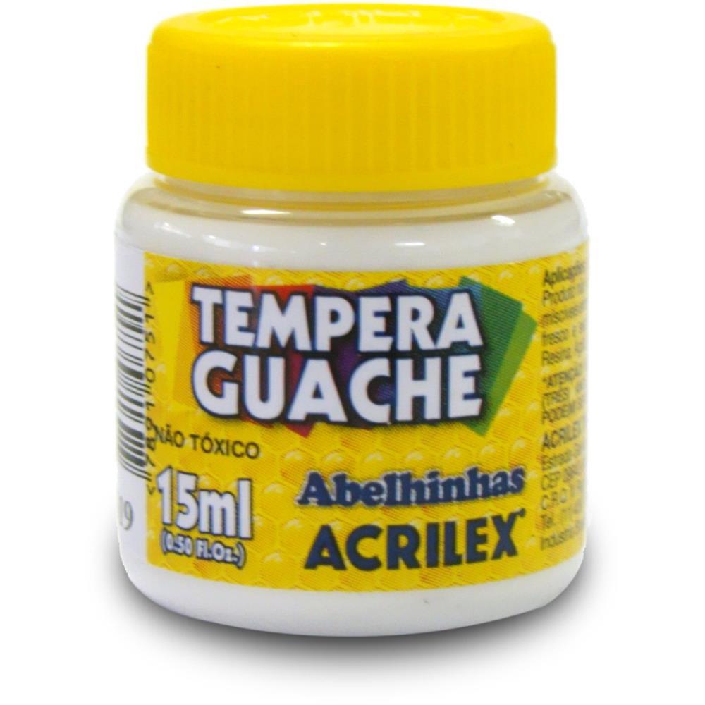 TINTA GUACHE 015ML BRANCO ACRILEX DUZIA