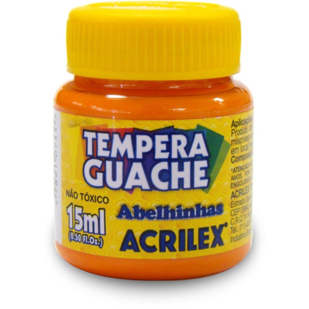 TINTA GUACHE 015ML LARANJA ACRILEX DUZIA