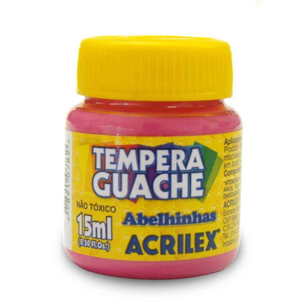 TINTA GUACHE 015ML ROSA ACRILEX DUZIA