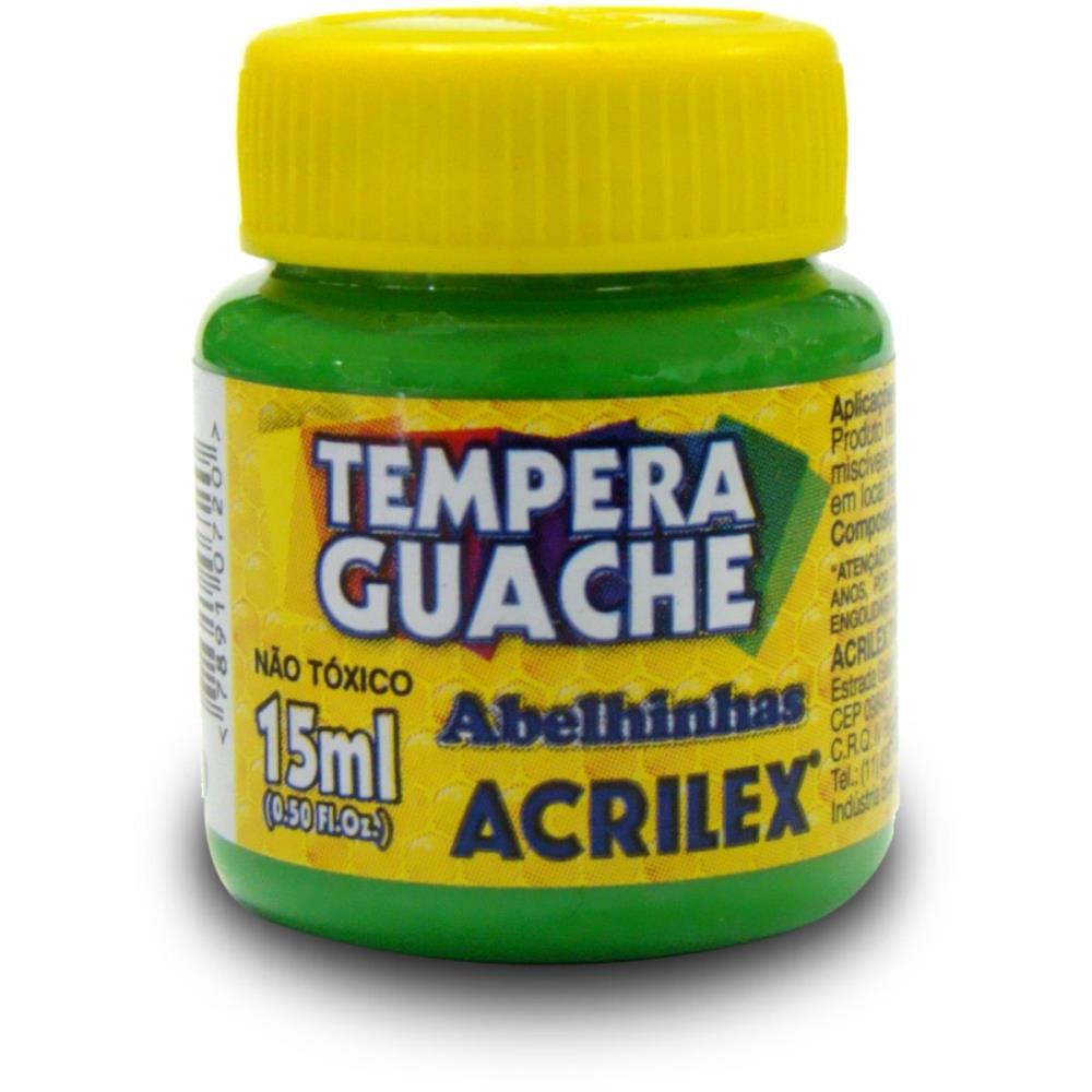 TINTA GUACHE 015ML VERDE FOLHA ACRILEX DUZIA