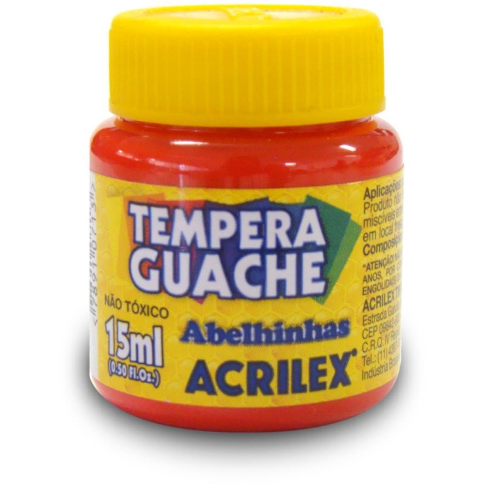 TINTA GUACHE 015ML VERMELHO FOGO ACRILEX DUZIA