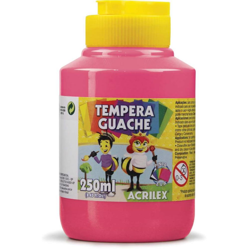 TINTA GUACHE 250ML ROSA ACRILEX PCT.C/03