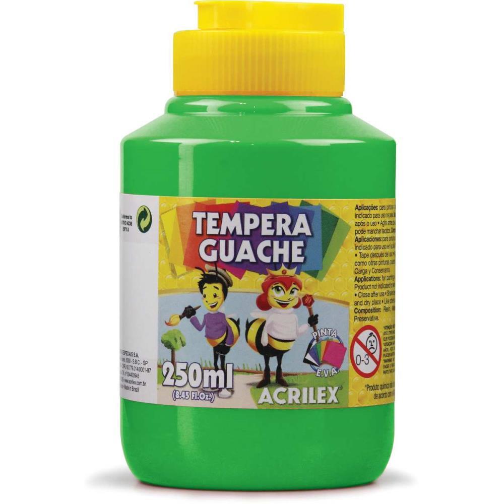 TINTA GUACHE 250ML VERDE FOLHA ACRILEX PCT.C/03