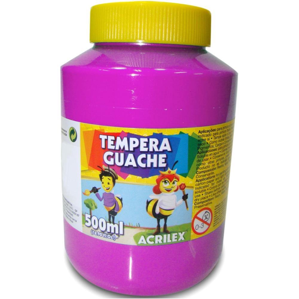 TINTA GUACHE 500ML MAGENTA ACRILEX CX.C/06