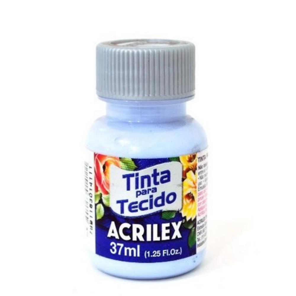 TINTA PARA TECIDO FOSCA 37ML AZUL BEBE ACRILEX DUZIA
