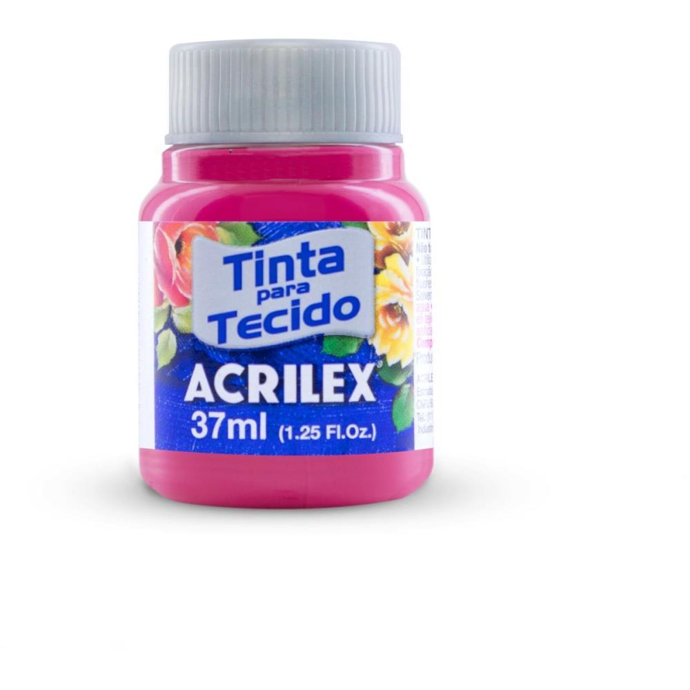 TINTA PARA TECIDO FOSCA 37ML ROSA ESCURO ACRILEX DUZIA