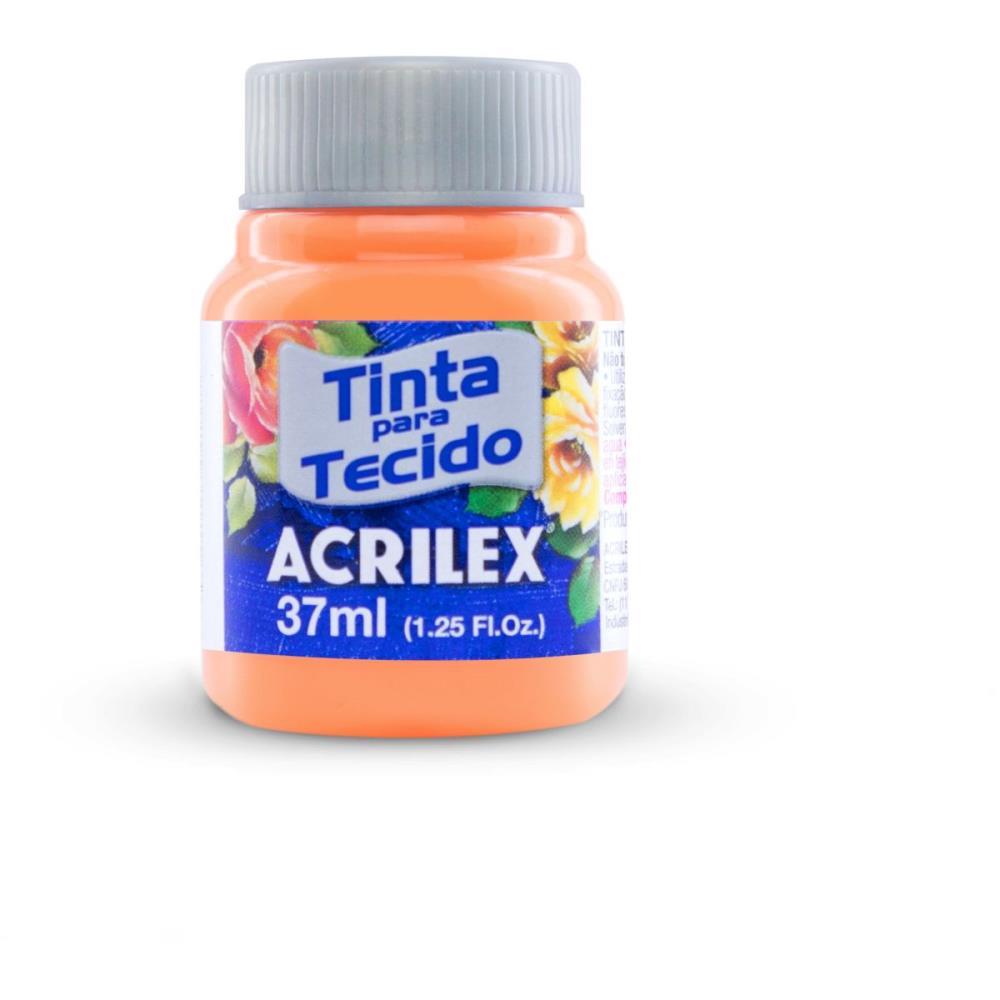 TINTA PARA TECIDO FOSCA 37ML SALMAO ACRILEX DUZIA