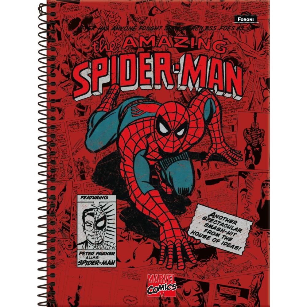 CADERNO 01X1 CAPA DURA MARVEL COMICS 80FLS. FORONI PCT.C/04