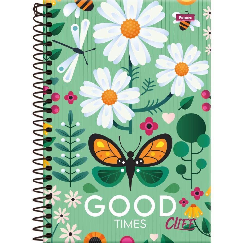 CADERNO 20X1 CAPA DURA CLIFF FEMININO 320FLS. FORONI PCT.C/02