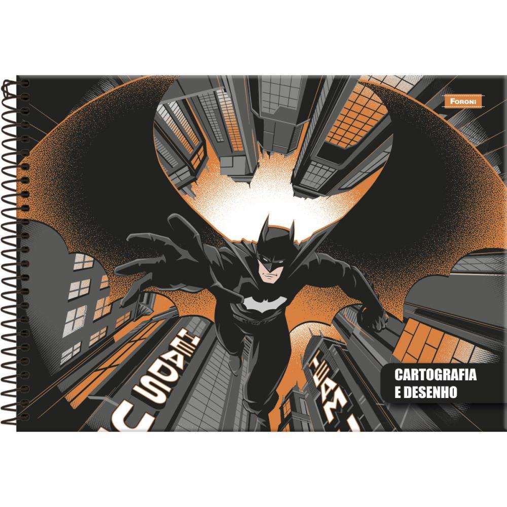 CADERNO DESENHO UNIV CAPA DURA BATMAN 80FLS. FORONI PCT.C/05