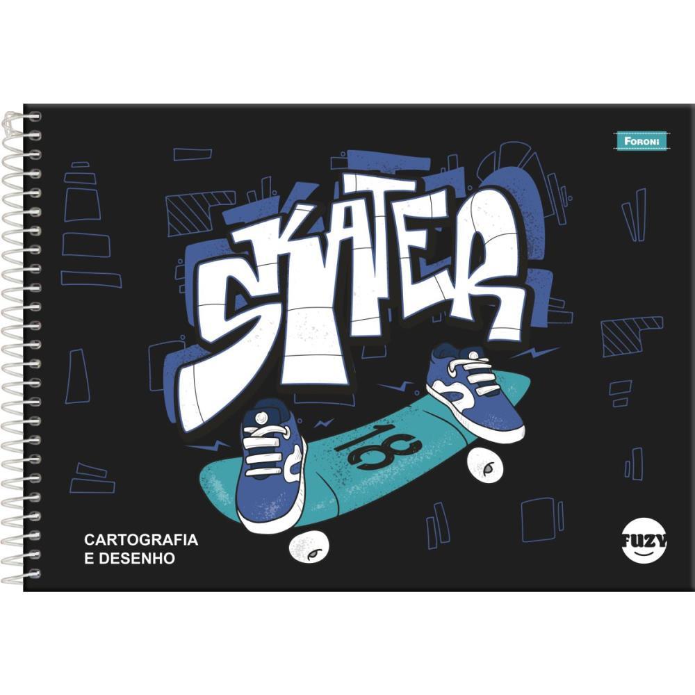 CADERNO DESENHO UNIV CAPA DURA FUZY 80FLS. FORONI PCT.C/04