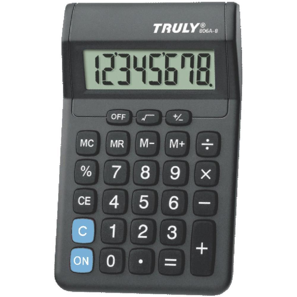 CALCULADORA DE MESA 8 DIG. PRETA C/1PILHA AA PROCALC UNIDADE