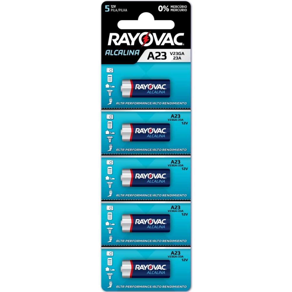 PILHA ALCALINA BATERIA A23 12V RAYOVAC BL.C/05