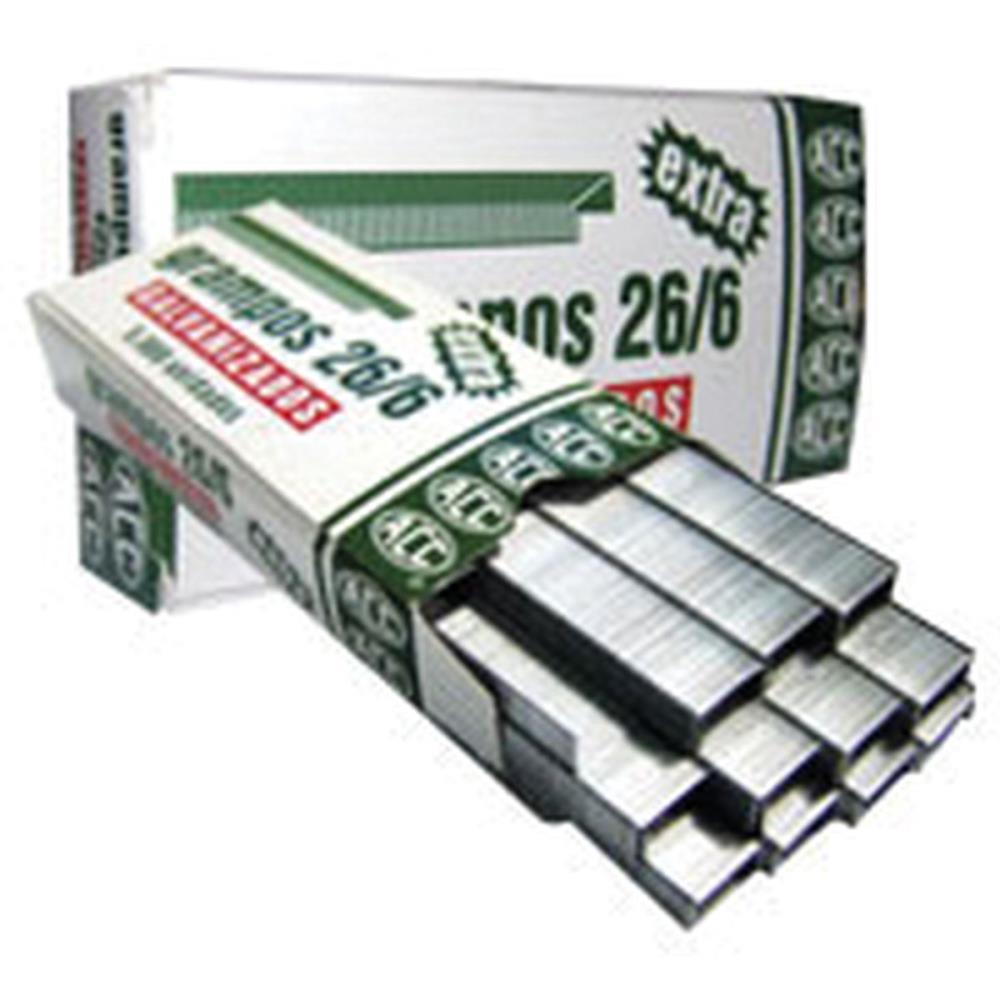 GRAMPO PARA GRAMPEADOR 26/6 GALVANIZADO 5000 EXTRA ACC CAIXA