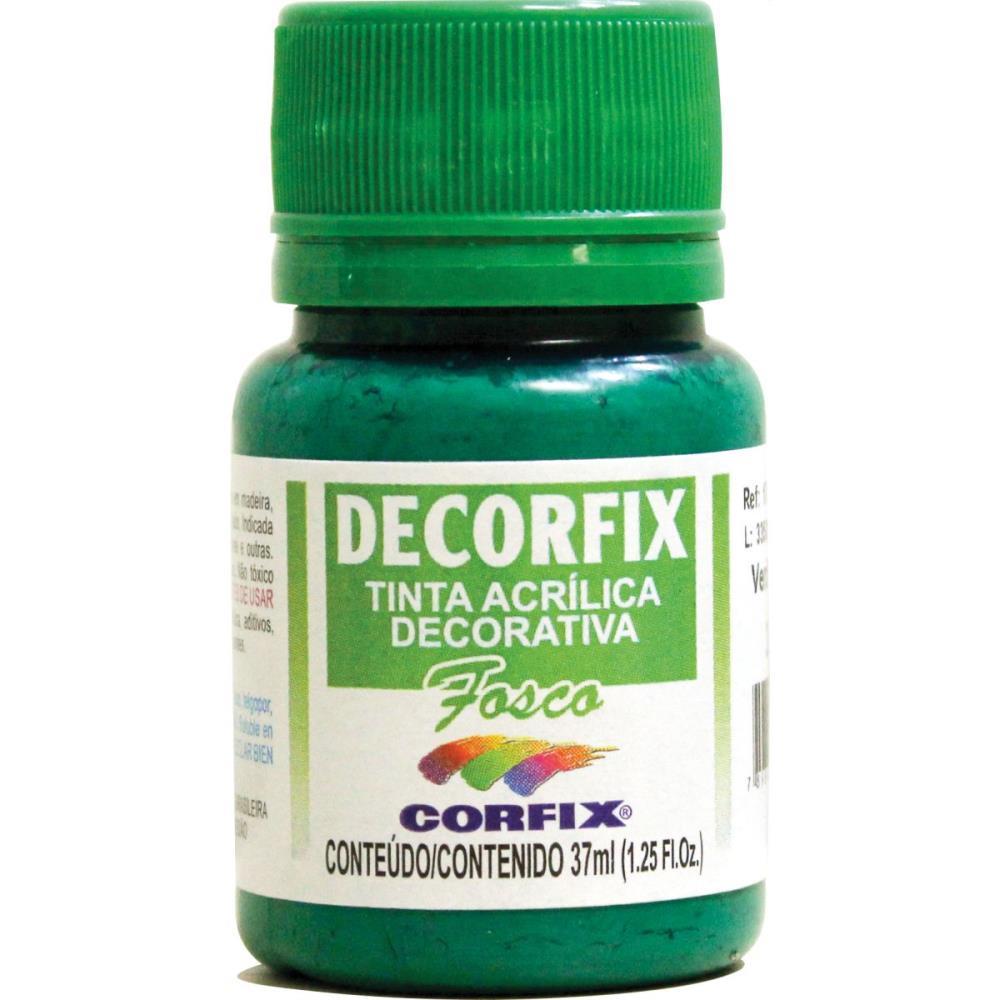 TINTA ACRILICA DECORFIX FOSCA 37ML VERDE BAND CORFIX CX.C/06