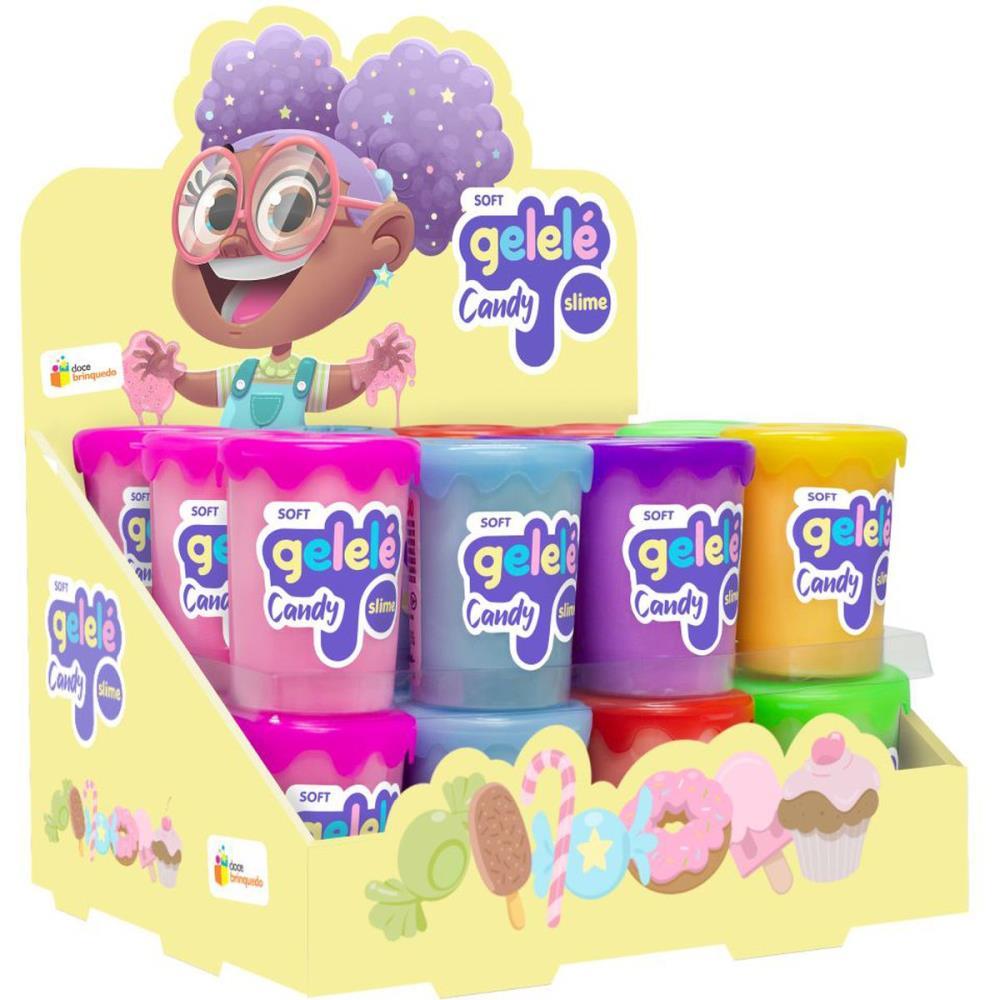 SLIME GELELE SLIME CANDY SOFT 180G DOCE BRINQUEDO DP.C/24