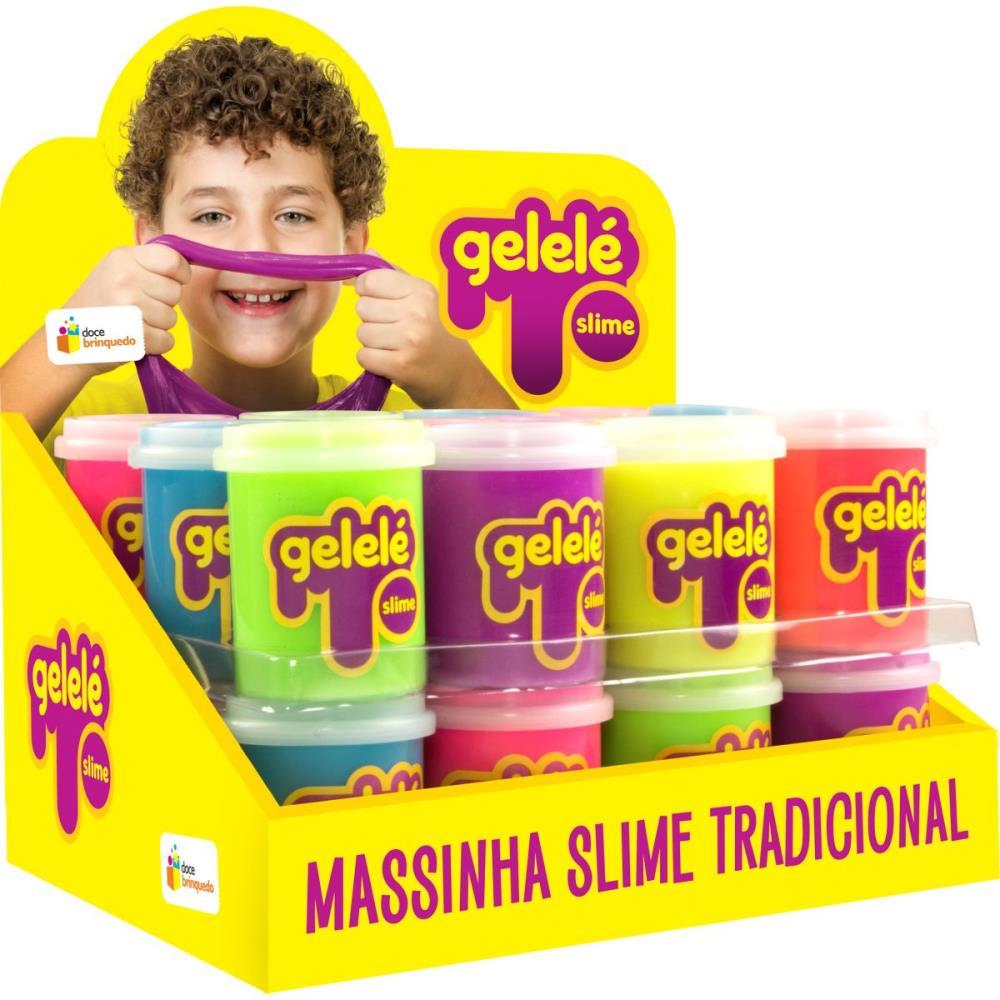 SLIME GELELÉ SLIME POTE TRADICIONAL DOCE BRINQUEDO DP.C/24