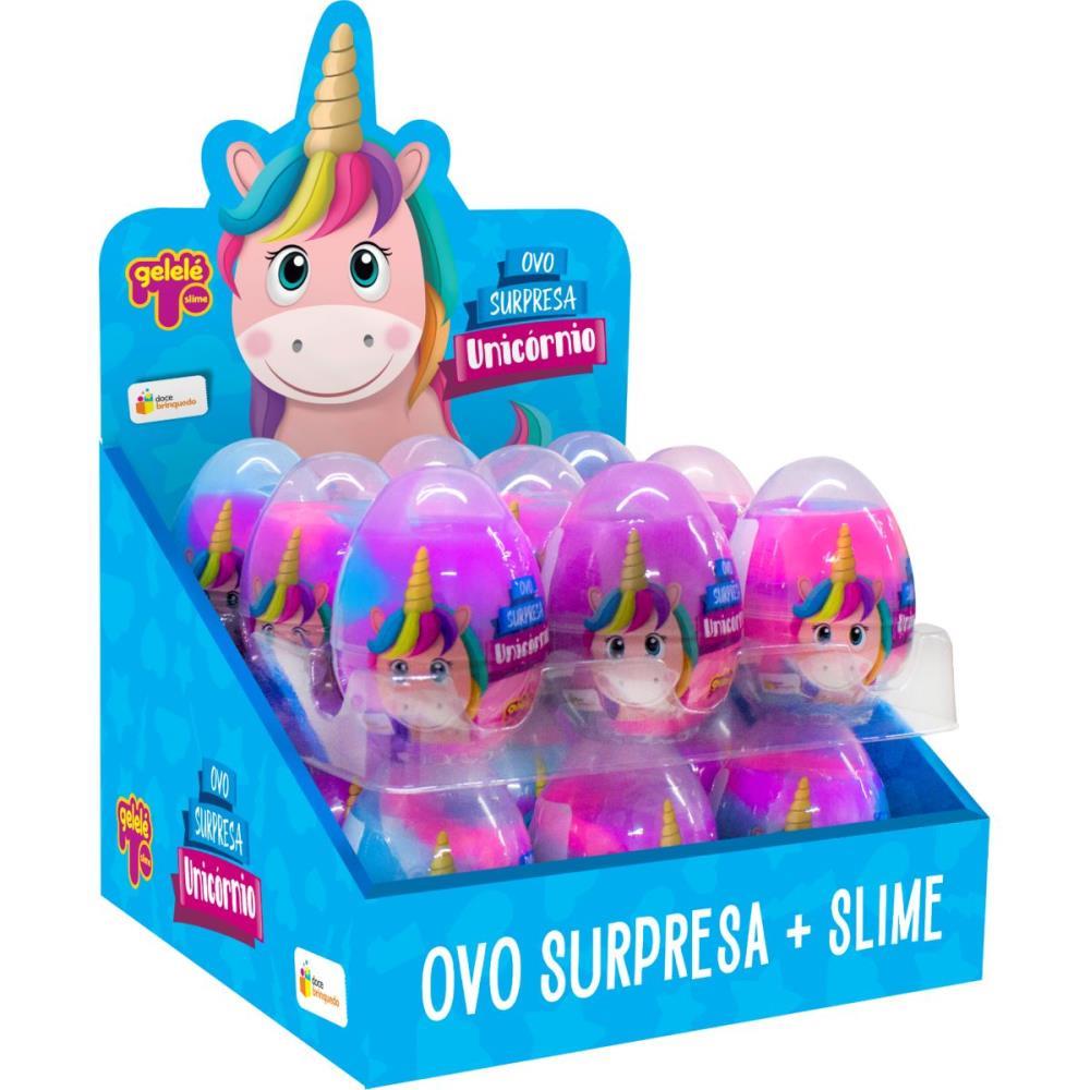 SLIME OVO SURPRESA UNICORNIO DOCE BRINQUEDO DP.C/18