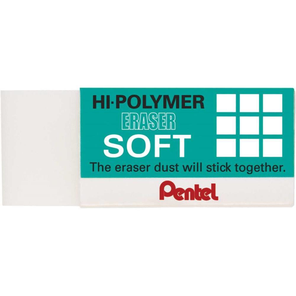 BORRACHA BRANCA HI POLYMER PEQ. P/ENGENHARIA PENTEL CX.C/48