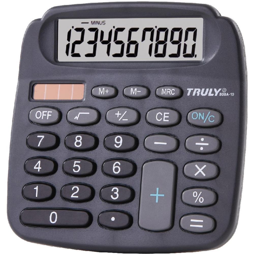 CALCULADORA DE MESA 10 DIG. SOLAR/BAT.GRANDE PROCALC UNIDADE